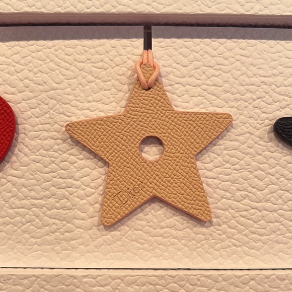 NEW CHRISTIAN DIOR Luggage Tag / Bag Charm 3 Piece Set With DIOR Engraving - Picture 4 of 8